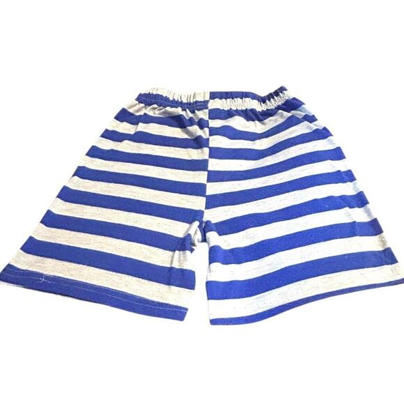 PS‎ from Aeropostale Boys Shorts Size 7/8 Blue Striped Casual Elastic Waist - Picture 3 of 3